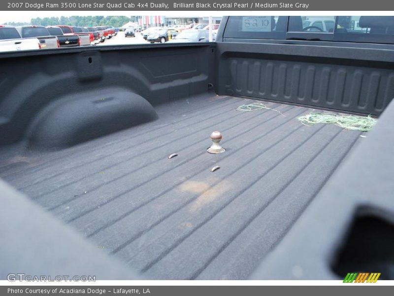 Brilliant Black Crystal Pearl / Medium Slate Gray 2007 Dodge Ram 3500 Lone Star Quad Cab 4x4 Dually