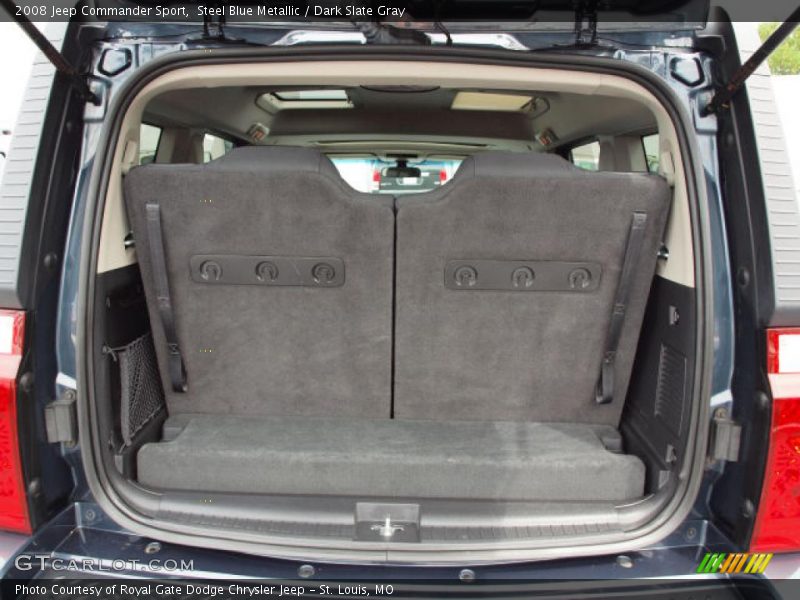 Steel Blue Metallic / Dark Slate Gray 2008 Jeep Commander Sport