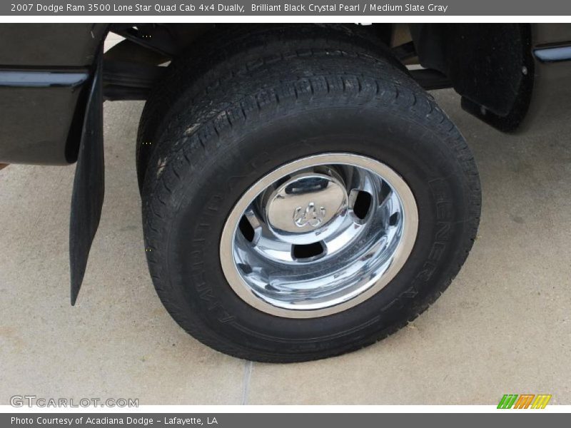 Brilliant Black Crystal Pearl / Medium Slate Gray 2007 Dodge Ram 3500 Lone Star Quad Cab 4x4 Dually