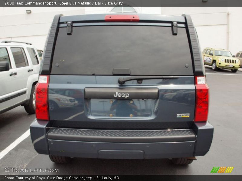 Steel Blue Metallic / Dark Slate Gray 2008 Jeep Commander Sport