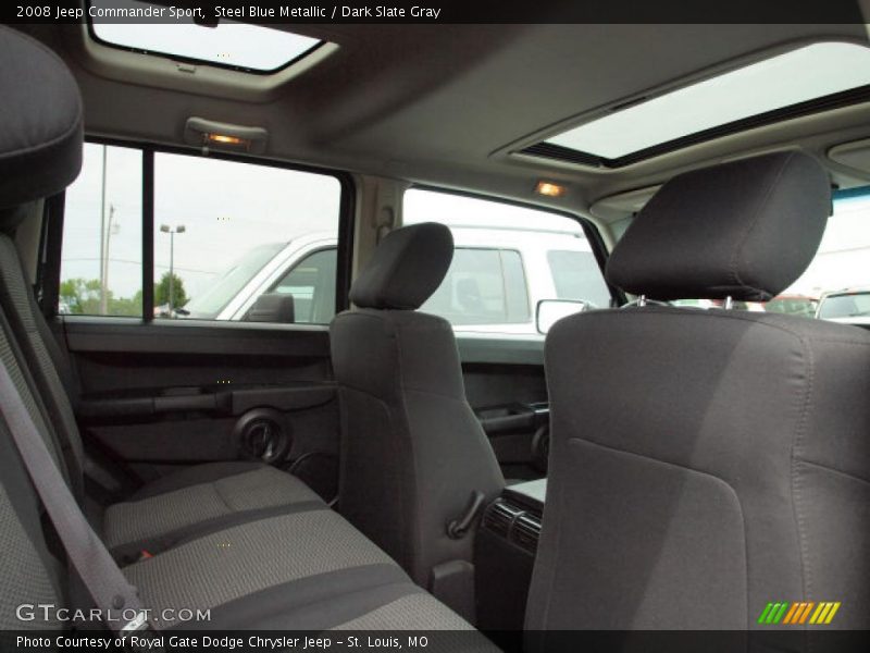 Steel Blue Metallic / Dark Slate Gray 2008 Jeep Commander Sport