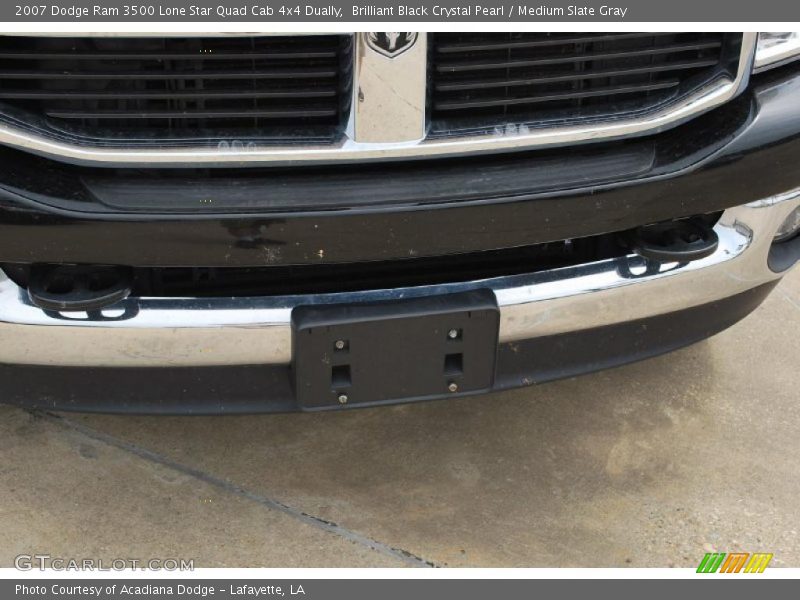 Brilliant Black Crystal Pearl / Medium Slate Gray 2007 Dodge Ram 3500 Lone Star Quad Cab 4x4 Dually