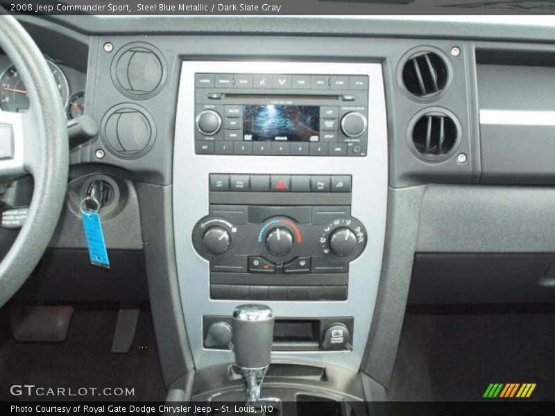 Steel Blue Metallic / Dark Slate Gray 2008 Jeep Commander Sport