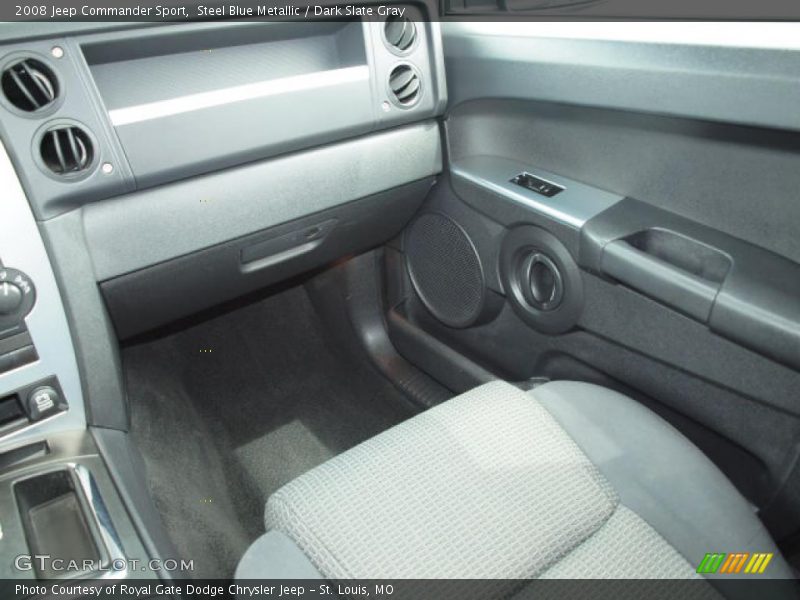 Steel Blue Metallic / Dark Slate Gray 2008 Jeep Commander Sport
