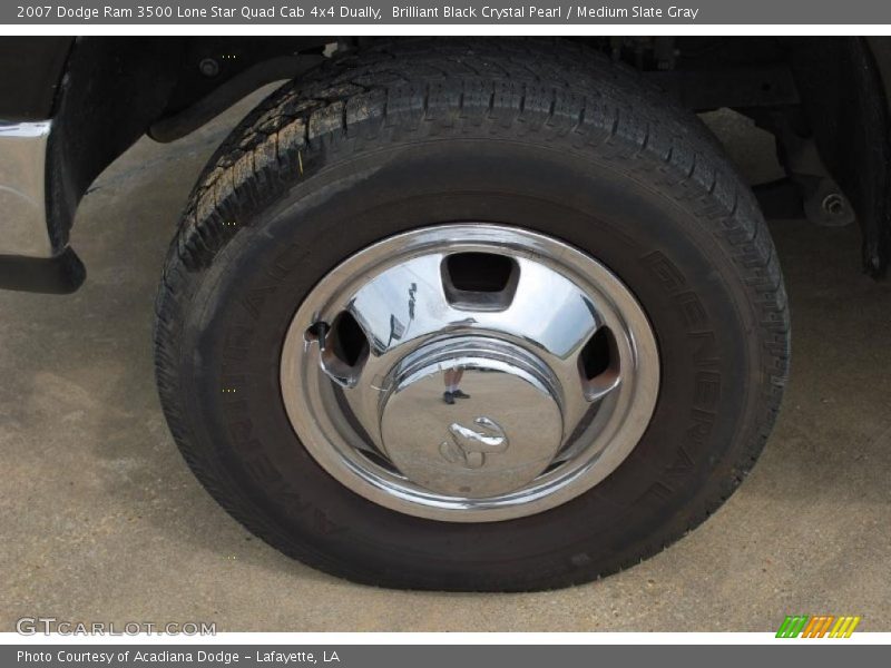 Brilliant Black Crystal Pearl / Medium Slate Gray 2007 Dodge Ram 3500 Lone Star Quad Cab 4x4 Dually