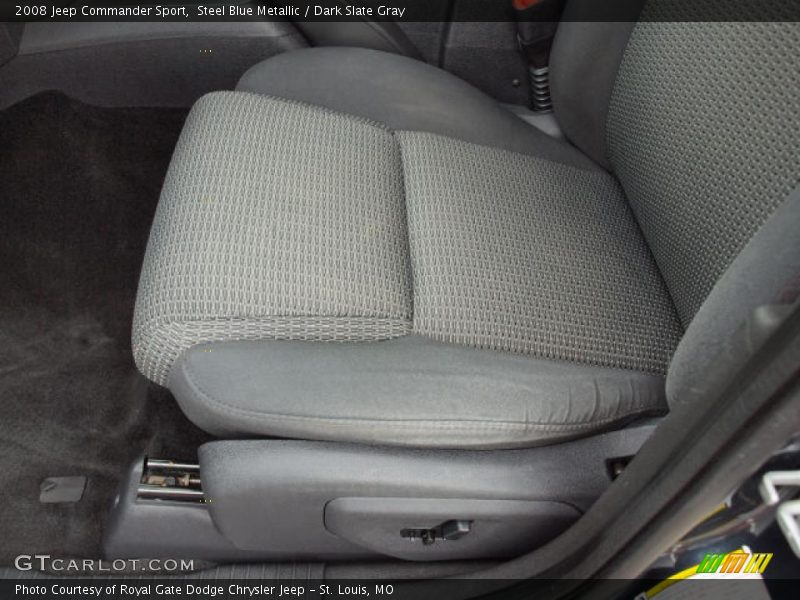 Steel Blue Metallic / Dark Slate Gray 2008 Jeep Commander Sport