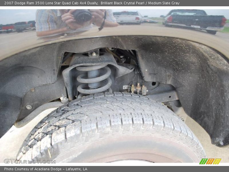 Brilliant Black Crystal Pearl / Medium Slate Gray 2007 Dodge Ram 3500 Lone Star Quad Cab 4x4 Dually