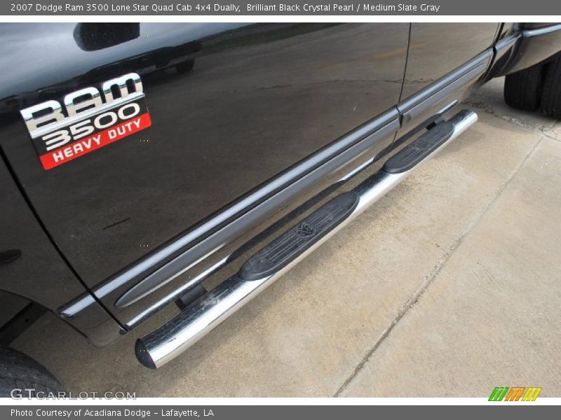Brilliant Black Crystal Pearl / Medium Slate Gray 2007 Dodge Ram 3500 Lone Star Quad Cab 4x4 Dually
