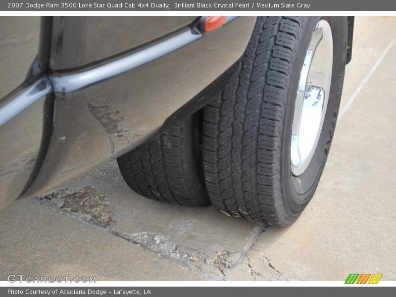 Brilliant Black Crystal Pearl / Medium Slate Gray 2007 Dodge Ram 3500 Lone Star Quad Cab 4x4 Dually