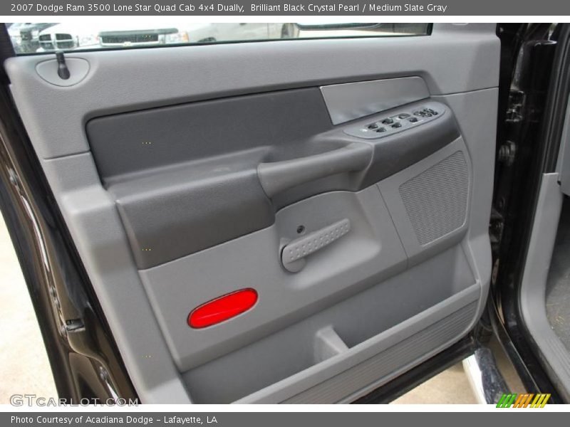 Brilliant Black Crystal Pearl / Medium Slate Gray 2007 Dodge Ram 3500 Lone Star Quad Cab 4x4 Dually