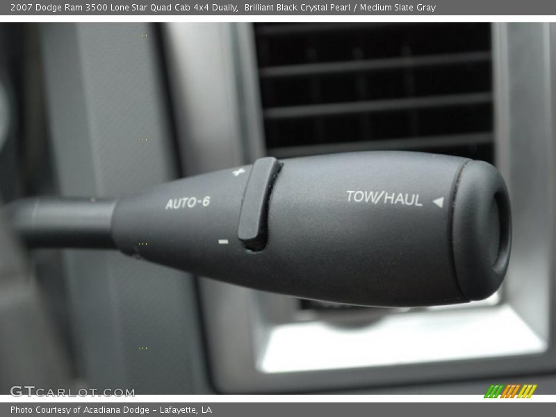 Brilliant Black Crystal Pearl / Medium Slate Gray 2007 Dodge Ram 3500 Lone Star Quad Cab 4x4 Dually