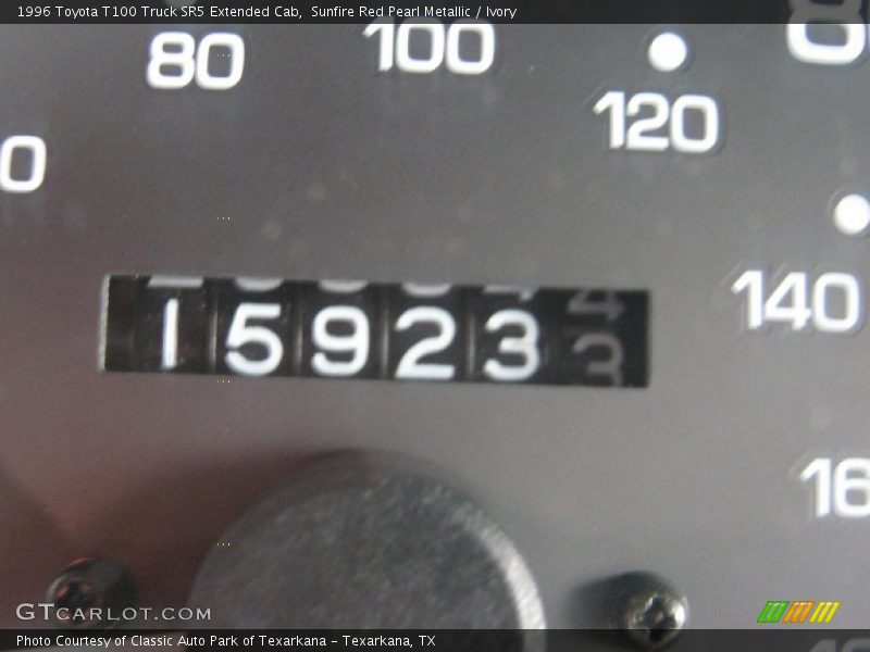 Sunfire Red Pearl Metallic / Ivory 1996 Toyota T100 Truck SR5 Extended Cab