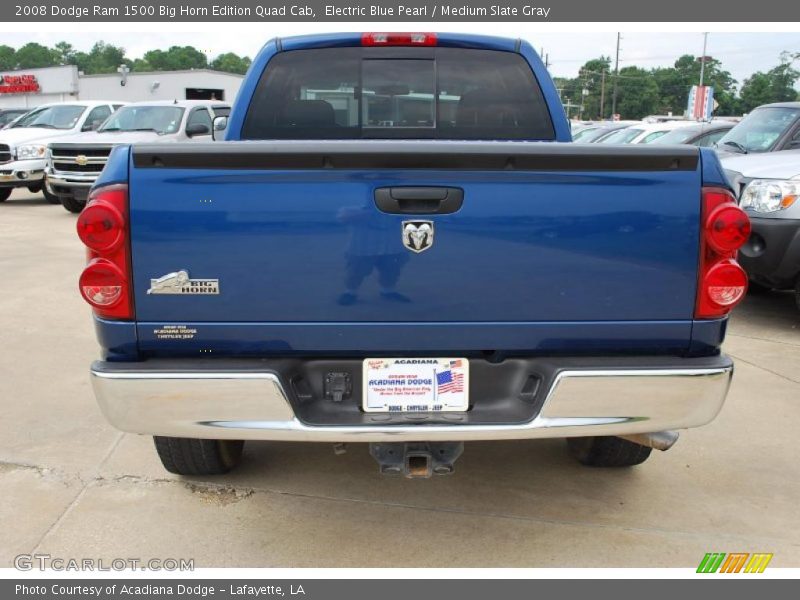Electric Blue Pearl / Medium Slate Gray 2008 Dodge Ram 1500 Big Horn Edition Quad Cab