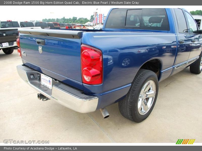 Electric Blue Pearl / Medium Slate Gray 2008 Dodge Ram 1500 Big Horn Edition Quad Cab