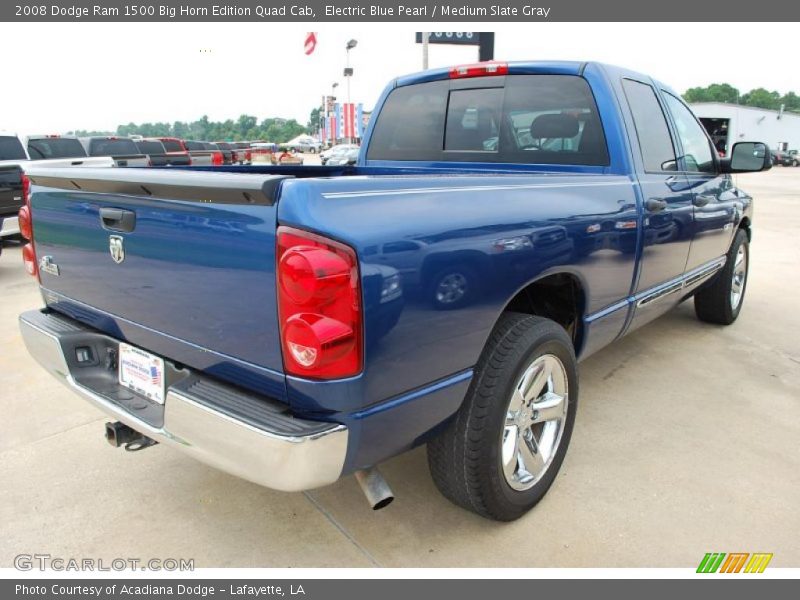 Electric Blue Pearl / Medium Slate Gray 2008 Dodge Ram 1500 Big Horn Edition Quad Cab