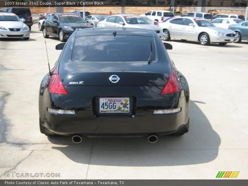 Super Black / Carbon Black 2003 Nissan 350Z Coupe