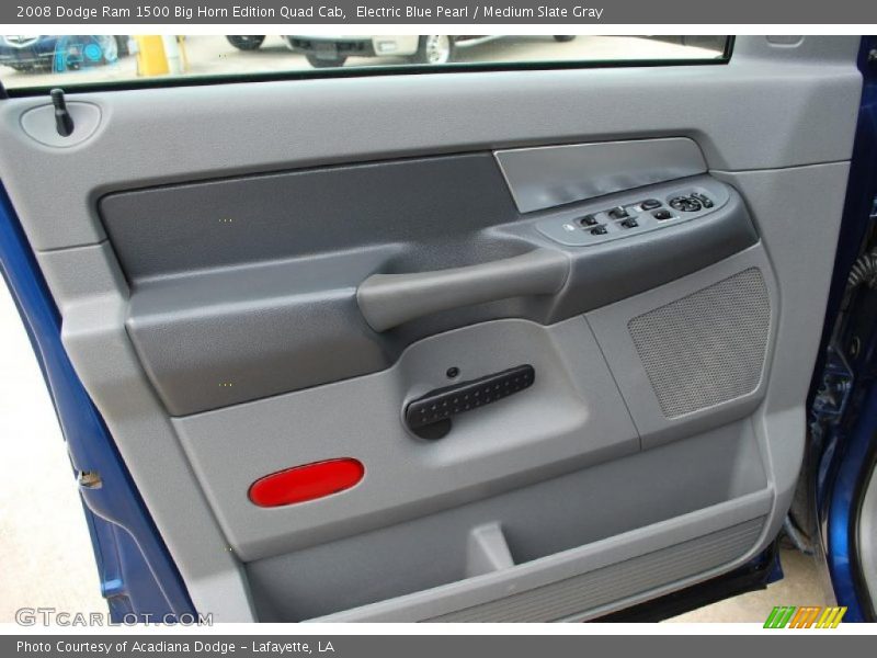 Electric Blue Pearl / Medium Slate Gray 2008 Dodge Ram 1500 Big Horn Edition Quad Cab