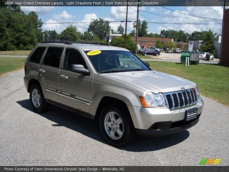 Light Graystone Pearl / Dark Slate Gray/Light Graystone 2008 Jeep Grand Cherokee Laredo