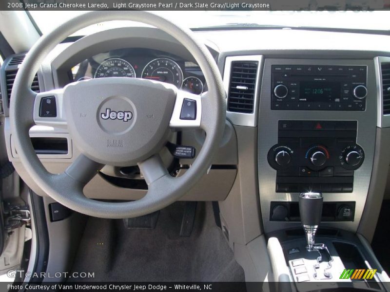 Light Graystone Pearl / Dark Slate Gray/Light Graystone 2008 Jeep Grand Cherokee Laredo