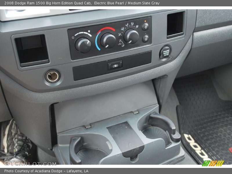 Electric Blue Pearl / Medium Slate Gray 2008 Dodge Ram 1500 Big Horn Edition Quad Cab
