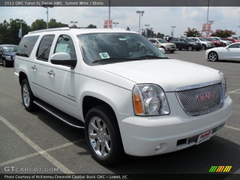 Summit White / Ebony 2011 GMC Yukon XL Denali AWD
