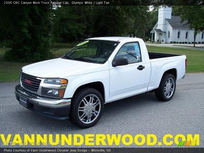 Olympic White / Light Tan 2006 GMC Canyon Work Truck Regular Cab