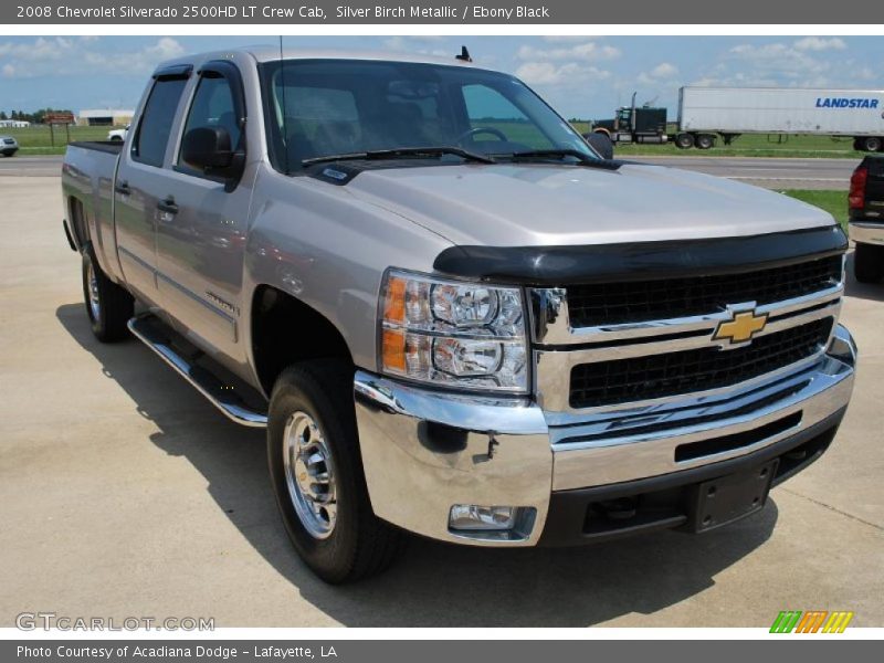 Silver Birch Metallic / Ebony Black 2008 Chevrolet Silverado 2500HD LT Crew Cab