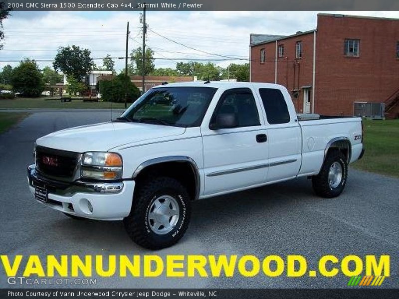 Summit White / Pewter 2004 GMC Sierra 1500 Extended Cab 4x4