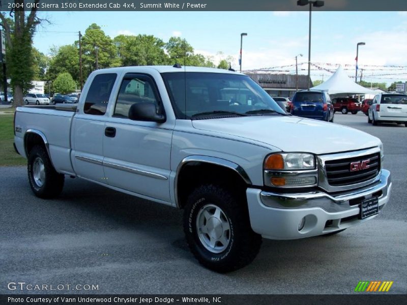 Summit White / Pewter 2004 GMC Sierra 1500 Extended Cab 4x4