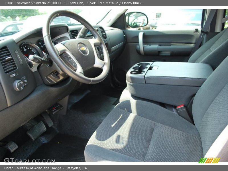Silver Birch Metallic / Ebony Black 2008 Chevrolet Silverado 2500HD LT Crew Cab