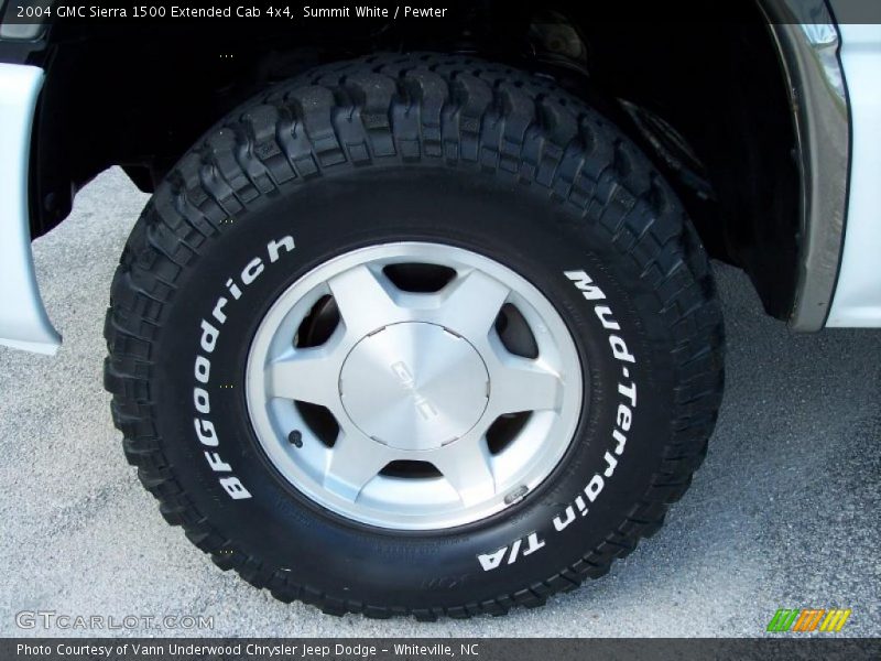 Summit White / Pewter 2004 GMC Sierra 1500 Extended Cab 4x4
