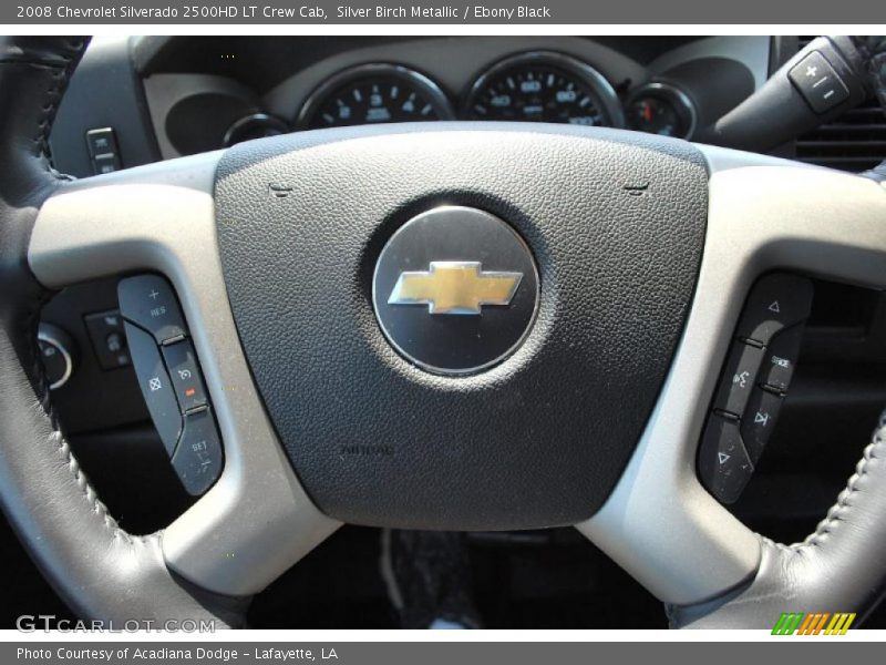 Silver Birch Metallic / Ebony Black 2008 Chevrolet Silverado 2500HD LT Crew Cab