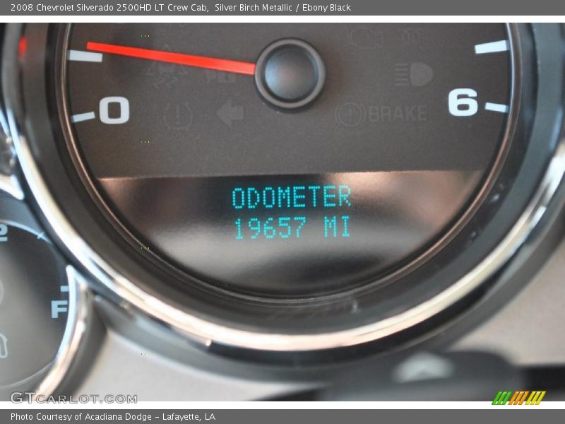 Silver Birch Metallic / Ebony Black 2008 Chevrolet Silverado 2500HD LT Crew Cab