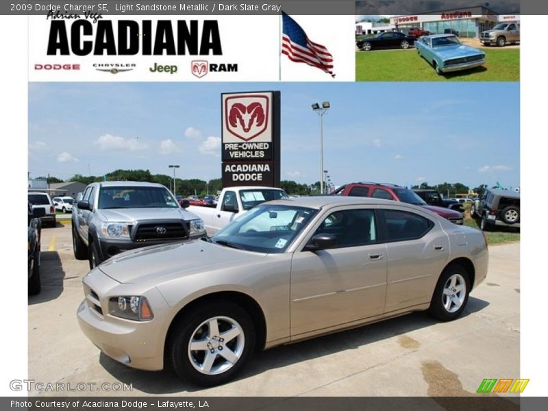 Light Sandstone Metallic / Dark Slate Gray 2009 Dodge Charger SE