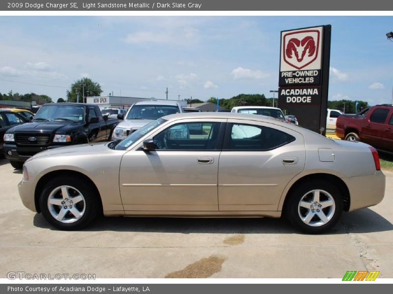 Light Sandstone Metallic / Dark Slate Gray 2009 Dodge Charger SE