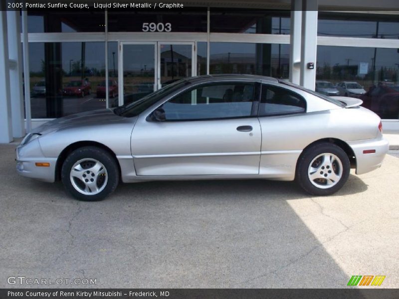 Liquid Silver Metallic / Graphite 2005 Pontiac Sunfire Coupe