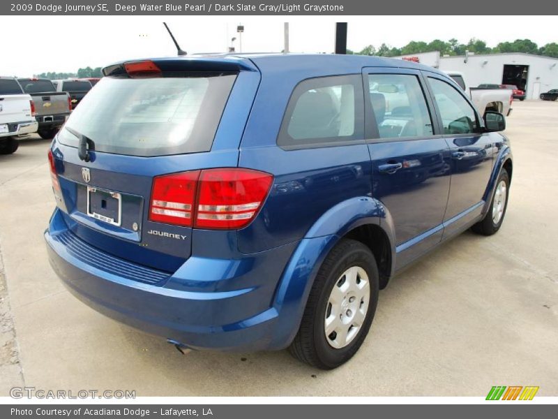 Deep Water Blue Pearl / Dark Slate Gray/Light Graystone 2009 Dodge Journey SE