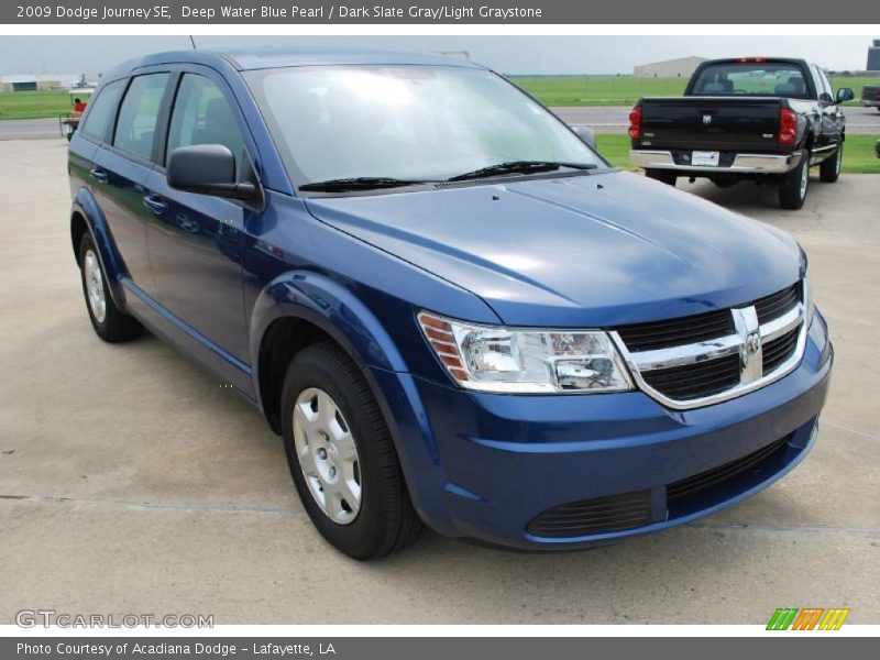 Deep Water Blue Pearl / Dark Slate Gray/Light Graystone 2009 Dodge Journey SE