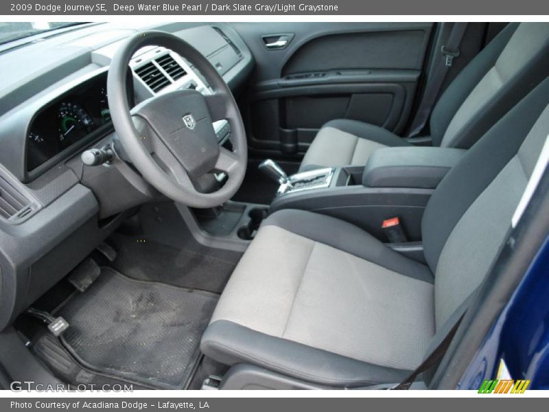 Deep Water Blue Pearl / Dark Slate Gray/Light Graystone 2009 Dodge Journey SE