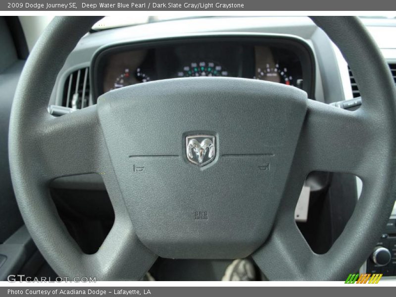 Deep Water Blue Pearl / Dark Slate Gray/Light Graystone 2009 Dodge Journey SE