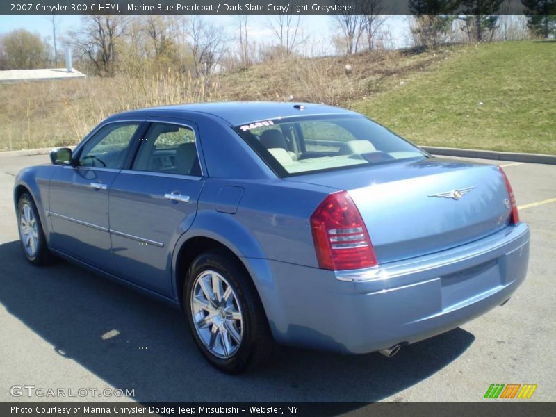 Marine Blue Pearlcoat / Dark Slate Gray/Light Graystone 2007 Chrysler 300 C HEMI