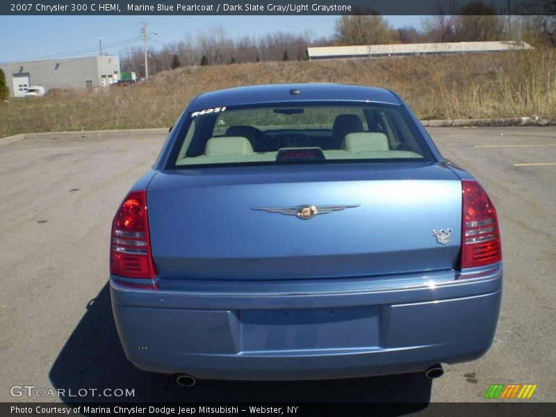 Marine Blue Pearlcoat / Dark Slate Gray/Light Graystone 2007 Chrysler 300 C HEMI
