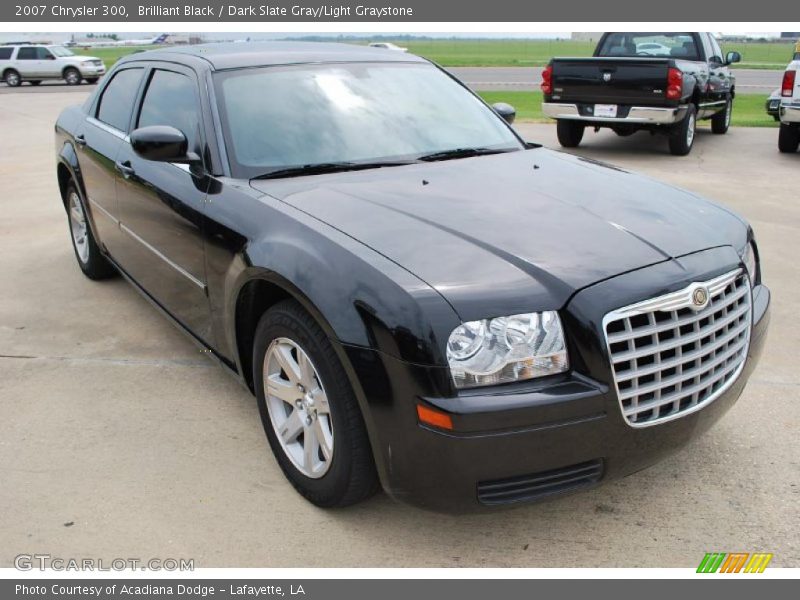 Brilliant Black / Dark Slate Gray/Light Graystone 2007 Chrysler 300