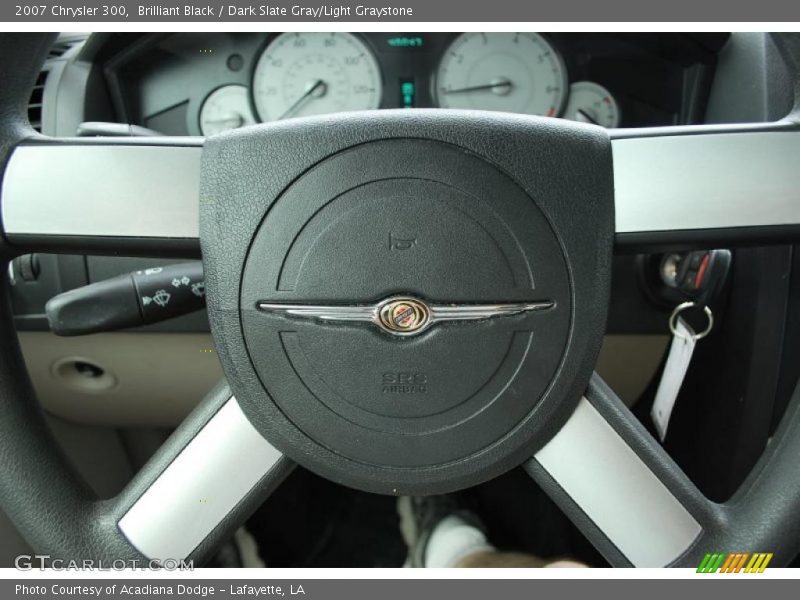 Brilliant Black / Dark Slate Gray/Light Graystone 2007 Chrysler 300