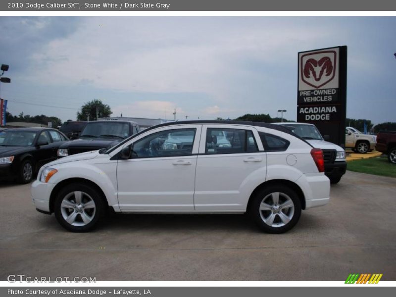 Stone White / Dark Slate Gray 2010 Dodge Caliber SXT