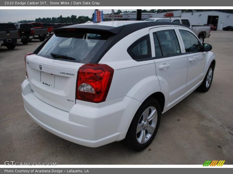 Stone White / Dark Slate Gray 2010 Dodge Caliber SXT