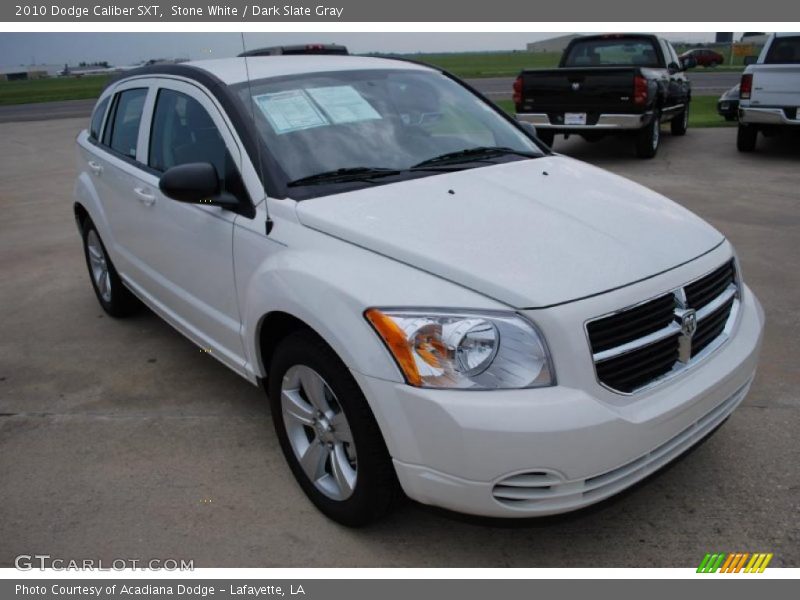 Stone White / Dark Slate Gray 2010 Dodge Caliber SXT