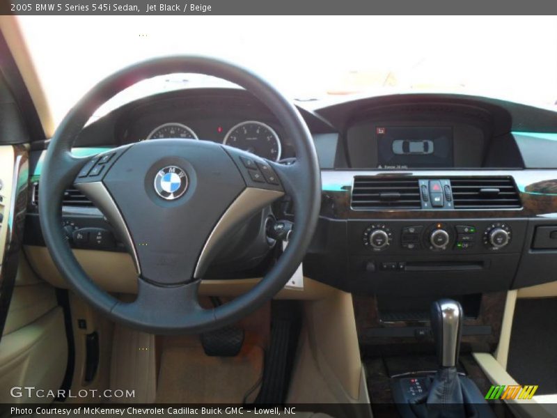 Jet Black / Beige 2005 BMW 5 Series 545i Sedan