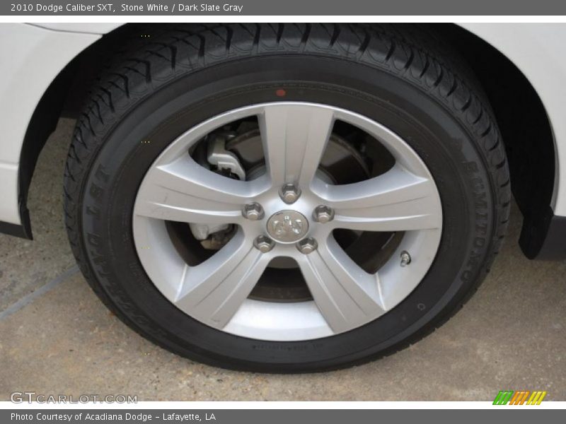 Stone White / Dark Slate Gray 2010 Dodge Caliber SXT
