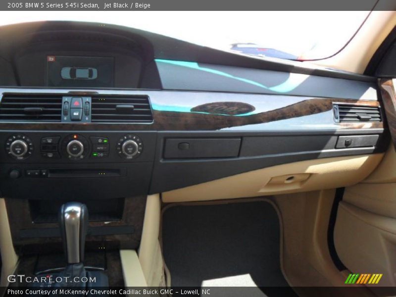 Jet Black / Beige 2005 BMW 5 Series 545i Sedan